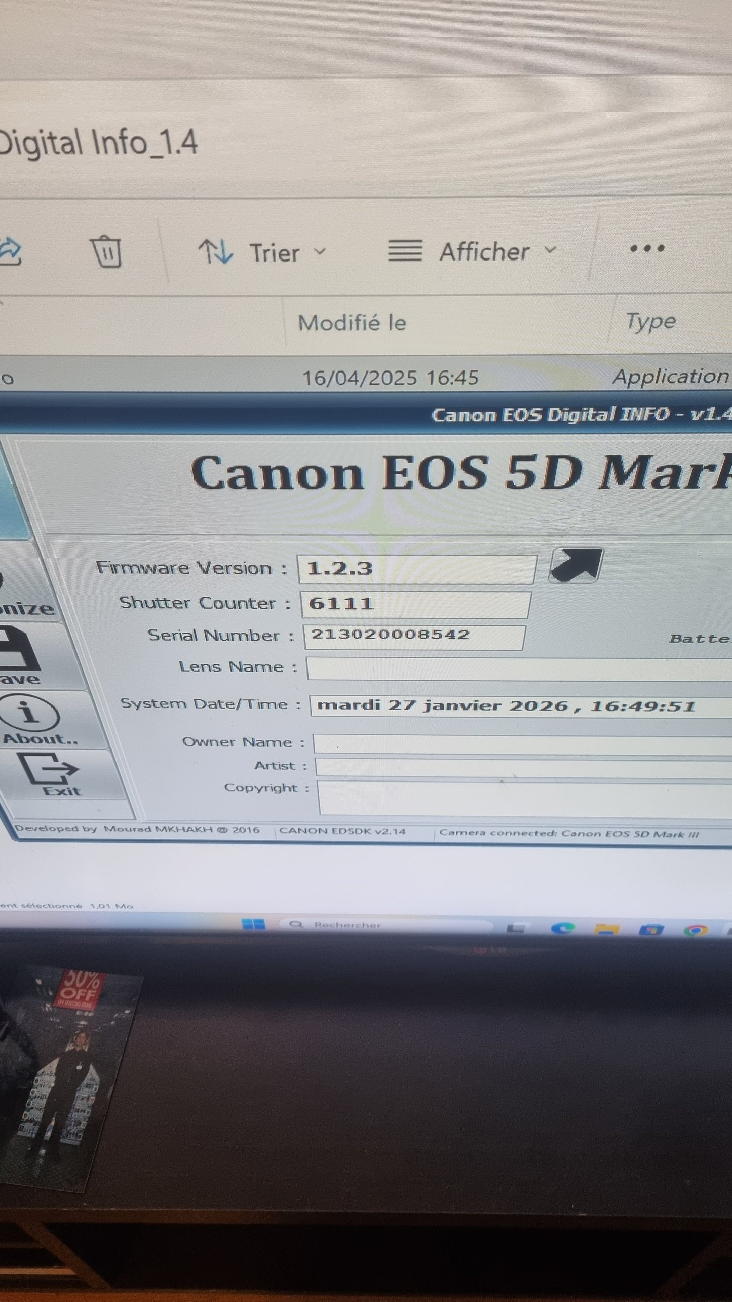 Canon 5d mark iii très bon état + garantie