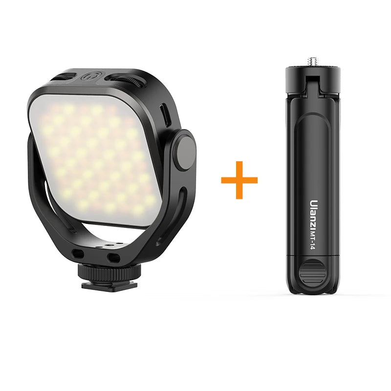 Lampe vidéo LED Portable et réglable Ulanzi VL66 avec support de montage rotatif à 360 degrés, rechargeable pour reflex