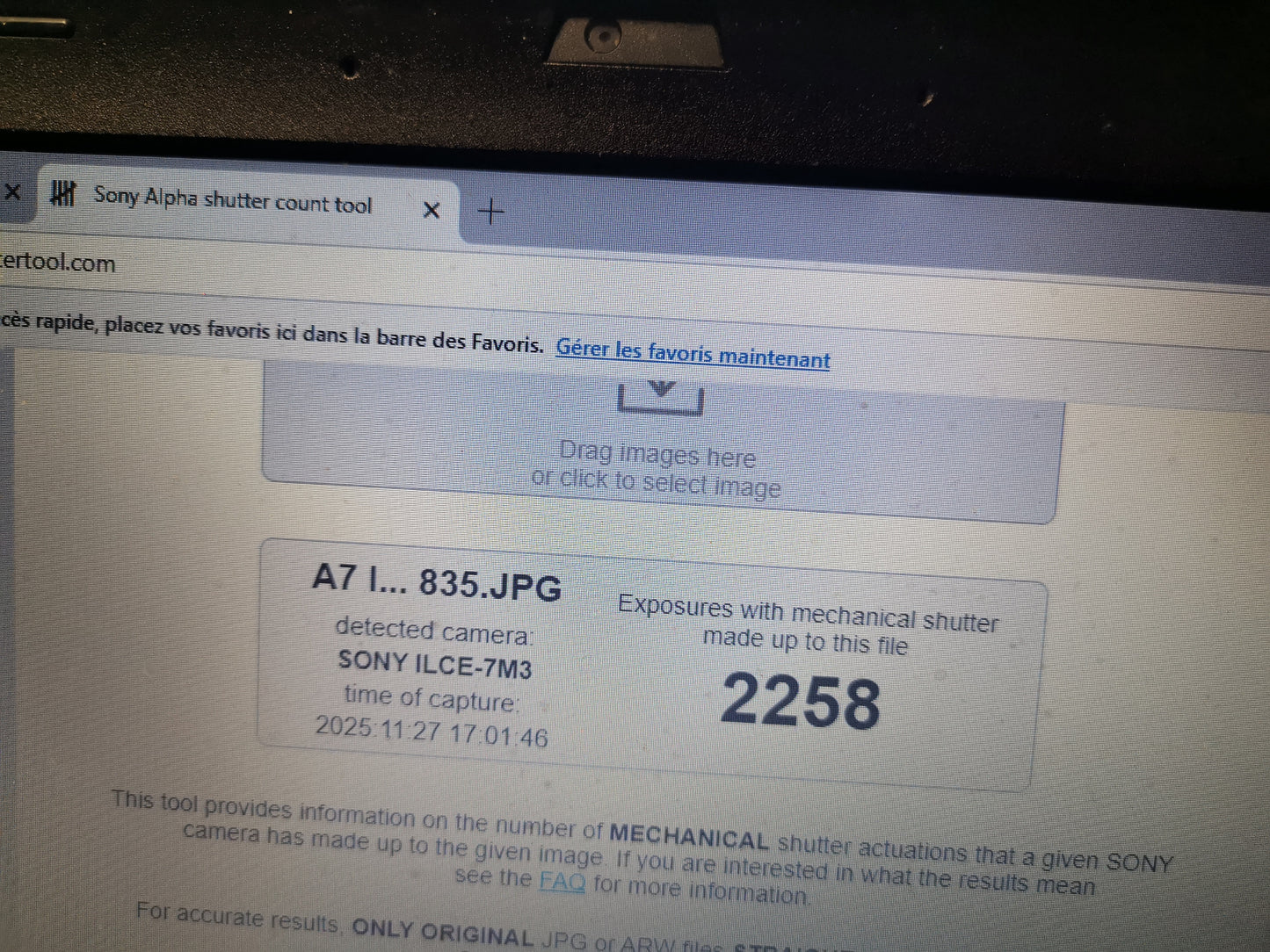 Sony A7 III bon état + garantie