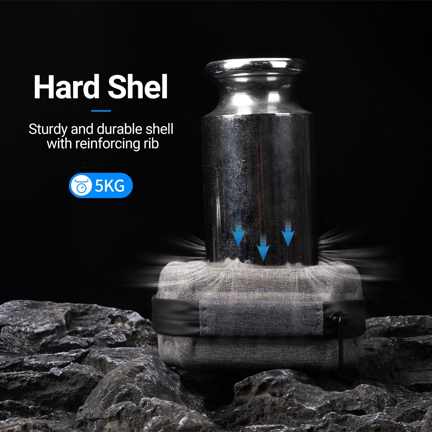 Sacoche de rangement étanche JJC pour 10 filtres avec poche intérieure