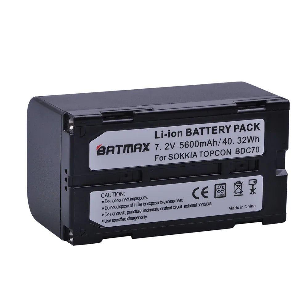 BATTERIE Batmax Li-ion BDC70 + chargeur rapide lcd en option pour chargeur Topcon pour GTS 900 et GPT 9000...