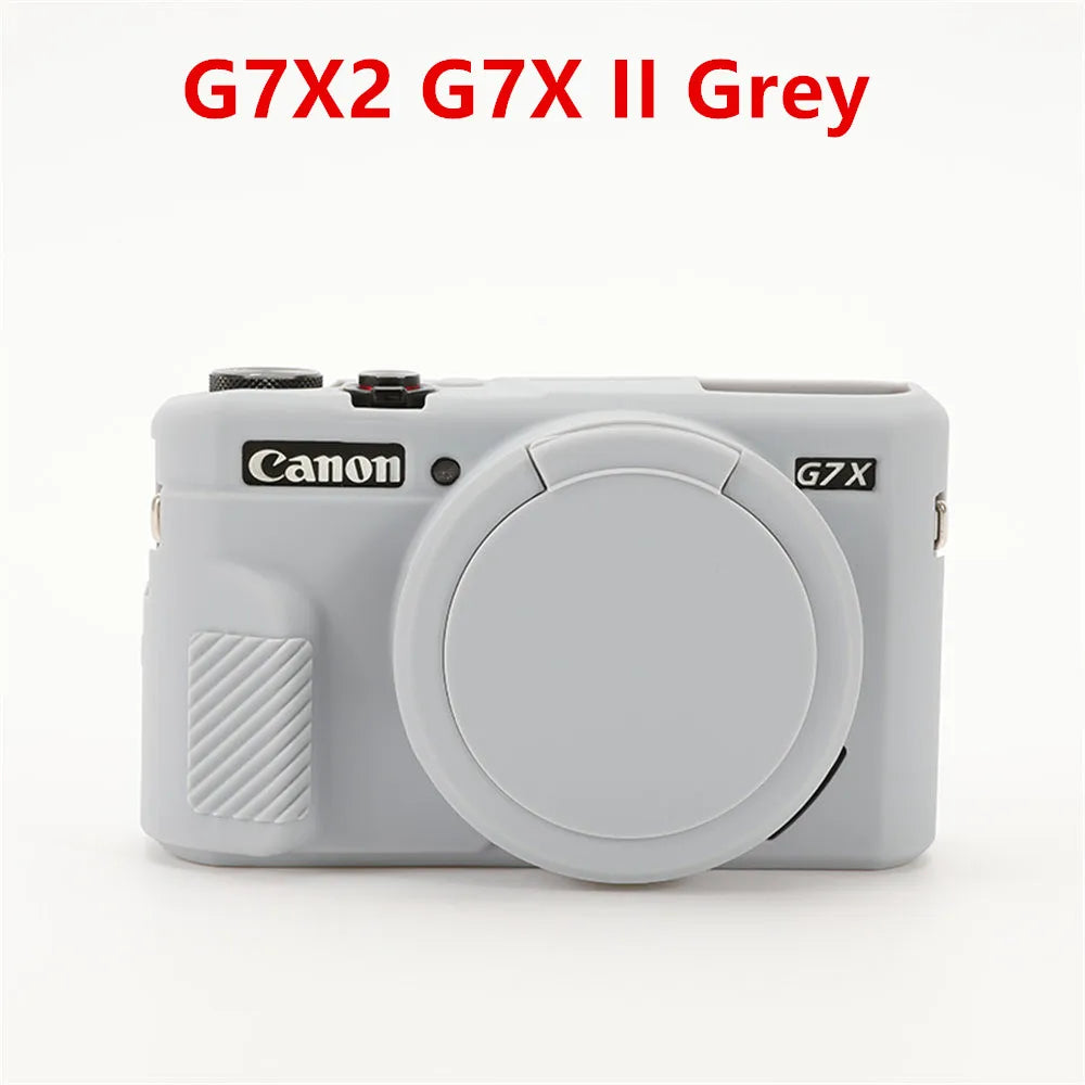 Housse silicone de protection anti-choc pour Canon G7X Mark II III G7XII G7X2 G7XIII G7X3
