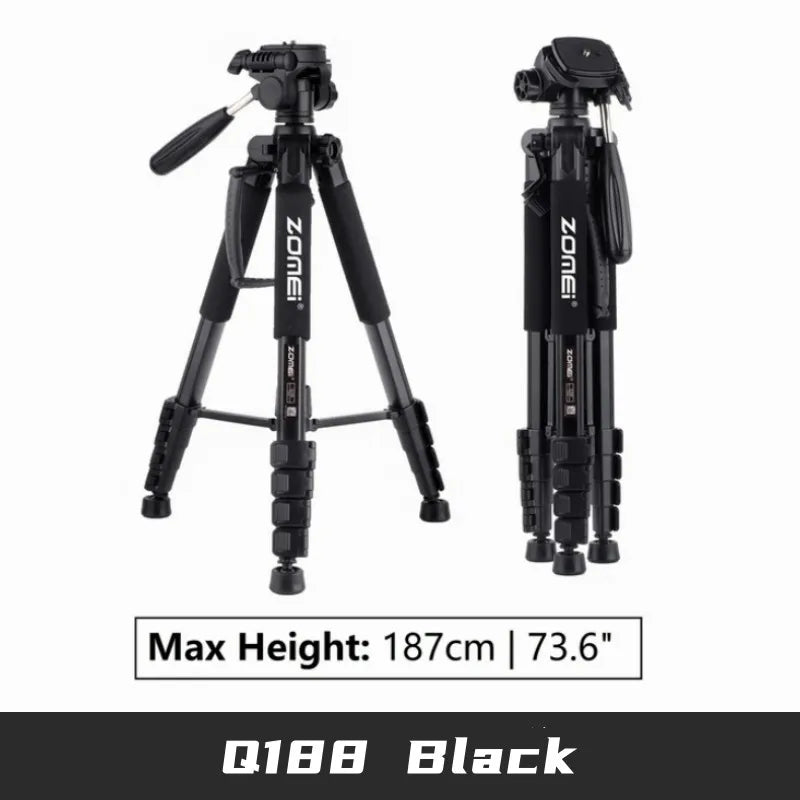 Trépied ZOMEI Q188 trépied Portable 1.8M pour appareil photo