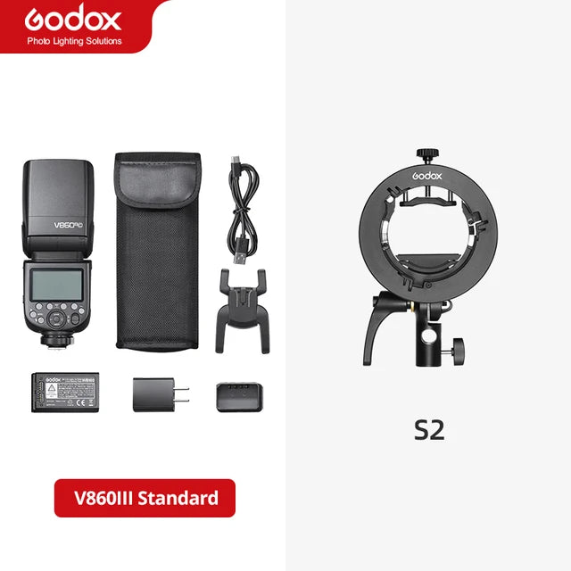 Flash pour appareil photo Godox V860III V860 III Speedlite E-TTL HSS pour Canon Sony Nikon Fuji Olympus Panasonic Pentax...