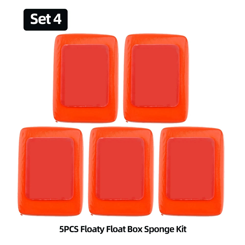 Boîte flotteur avec adhésif pour GoPro Hero 13 12 11 10 9 8 7 6 5 DJI Action 5 4 3 Insta360 X4 X3 AKASO SJCAM EKEN