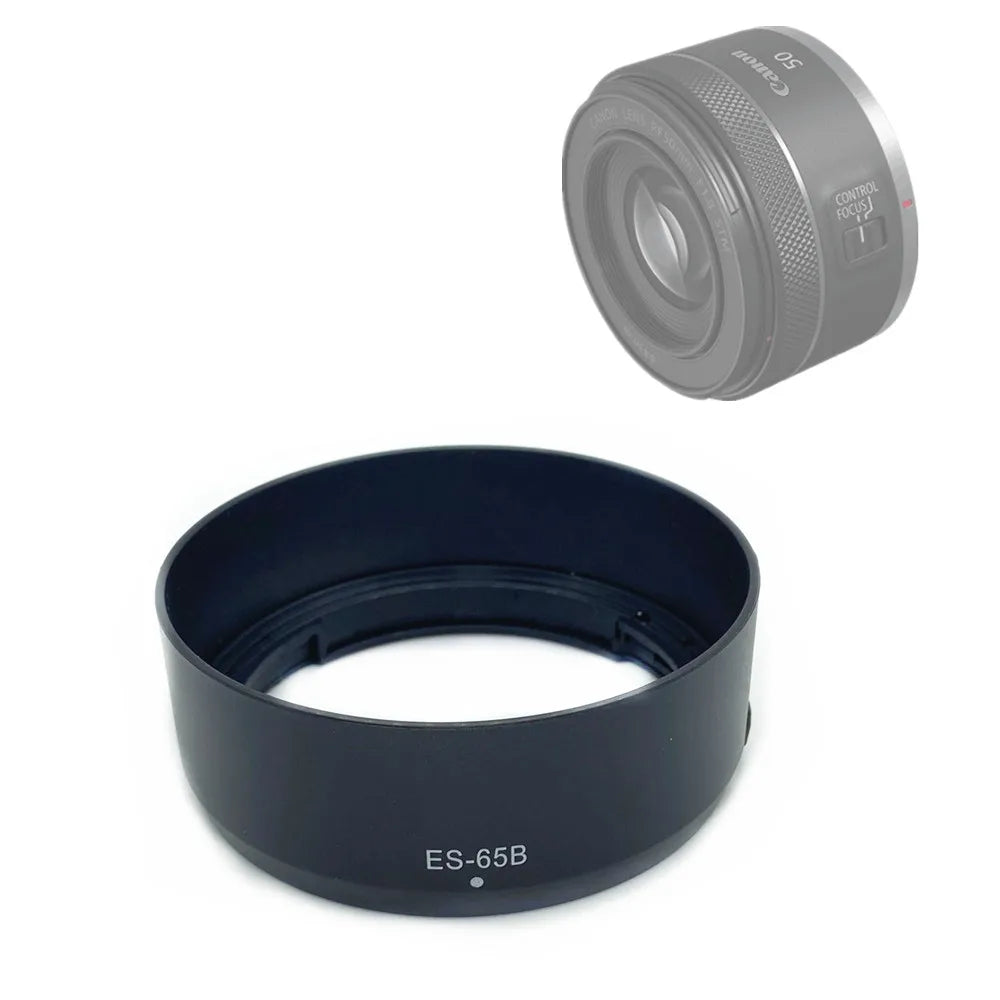 Reversible Lens Hood As Canon ES-65B For RF 50mm F1.8 STM Lens On R3 R5 R6 R RP