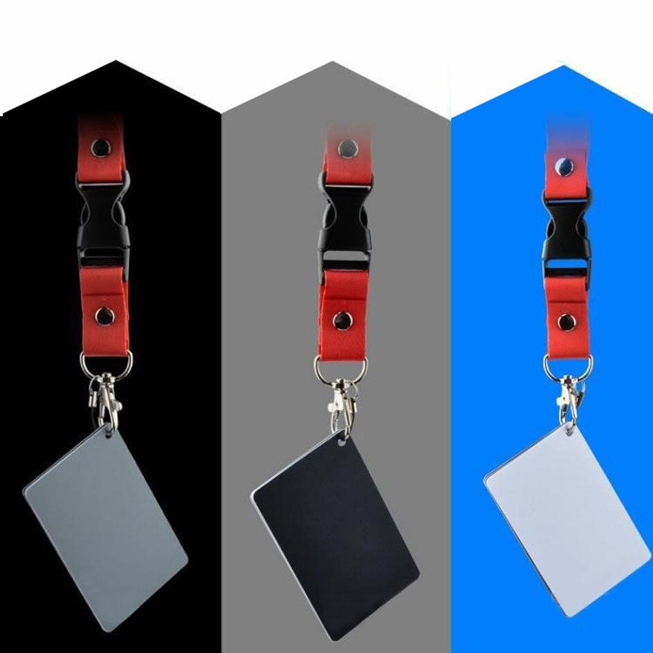 Carte Asdomo 3 en 1 blanc, gis et noir pour réglage balance des blancs, couleurs