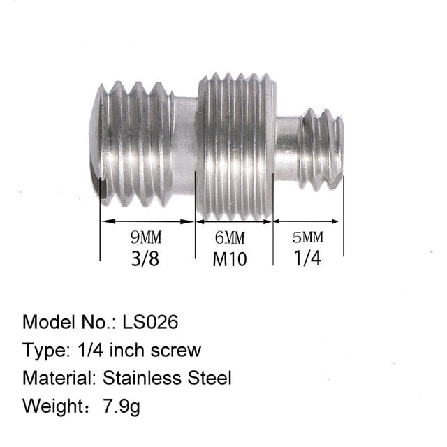 Vis 1/4 3/8 de conversion Bexin pour tout type de reflex, monopod, tripod...