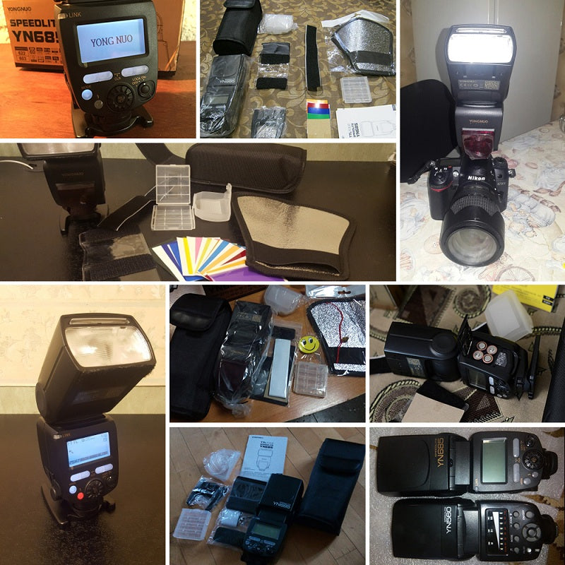 Flash YONGNUO YN685 équipé d'un émetteur- récepteur intégré pour Canon ou Nikon
