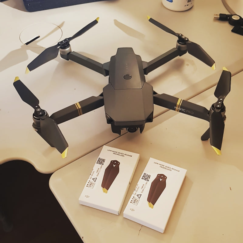 4 Paires d'hélices pour drone Dji Mavic Pro platine