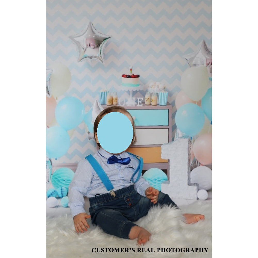 Toile décor de fond de studio professionnel mur ballon 1er Anniversaire