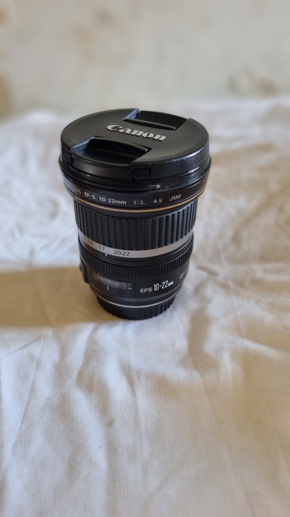 Canon EF-S 10-22 mm f/3,5-4,5 USM bon état + garantie