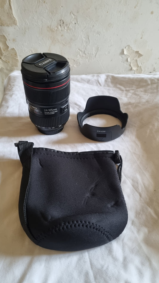 Canon EF L IS USM 24-105 mm f/4 II bon état + garantie