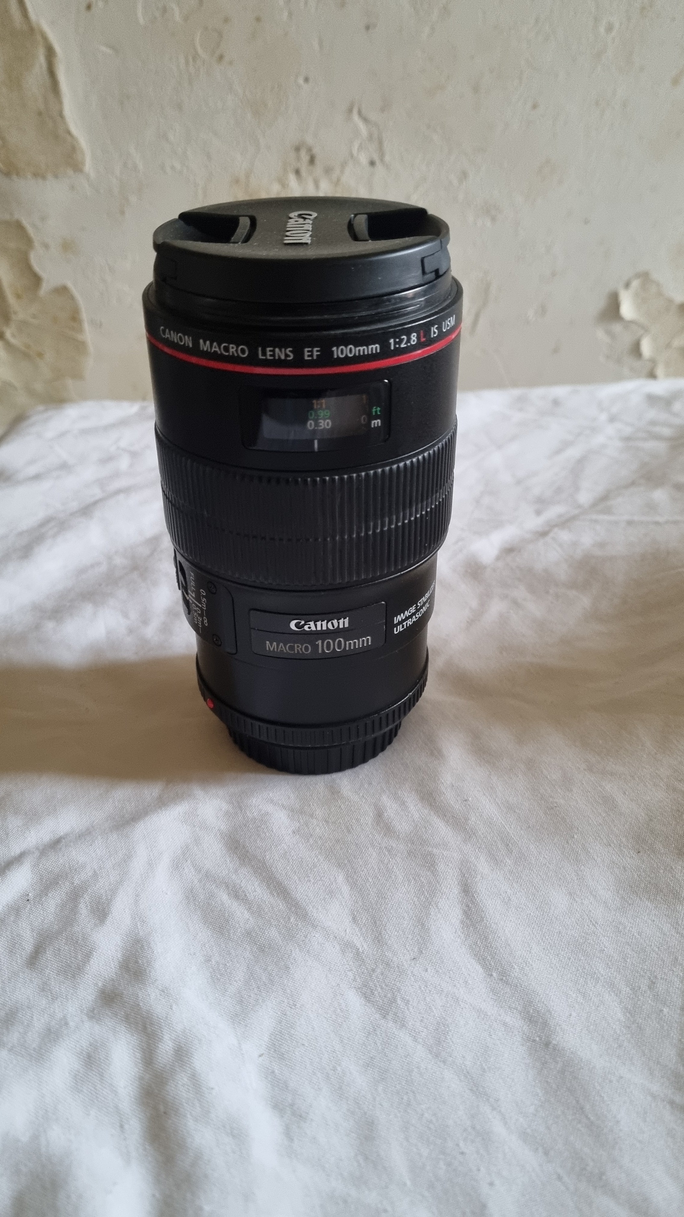 Canon EF Macro USM L IS 100 mm f/2,8 bon état + garantie