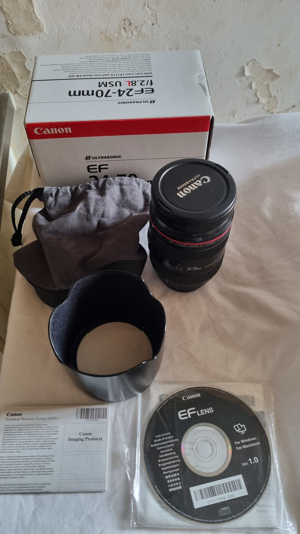 Canon EF L USM 24-70mm f/2.8 very good condition + warranty