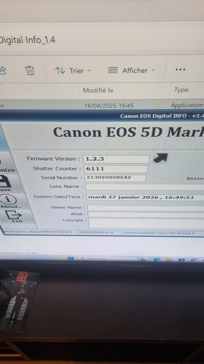 Canon 5d mark iii très bon état + garantie