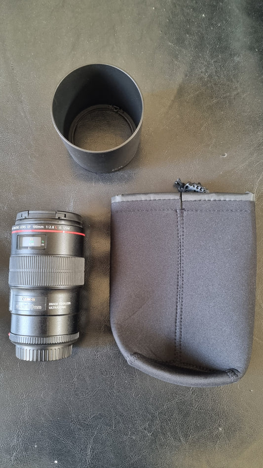Canon EF Macro USM L IS 100 mm f/2,8 bon état + garantie