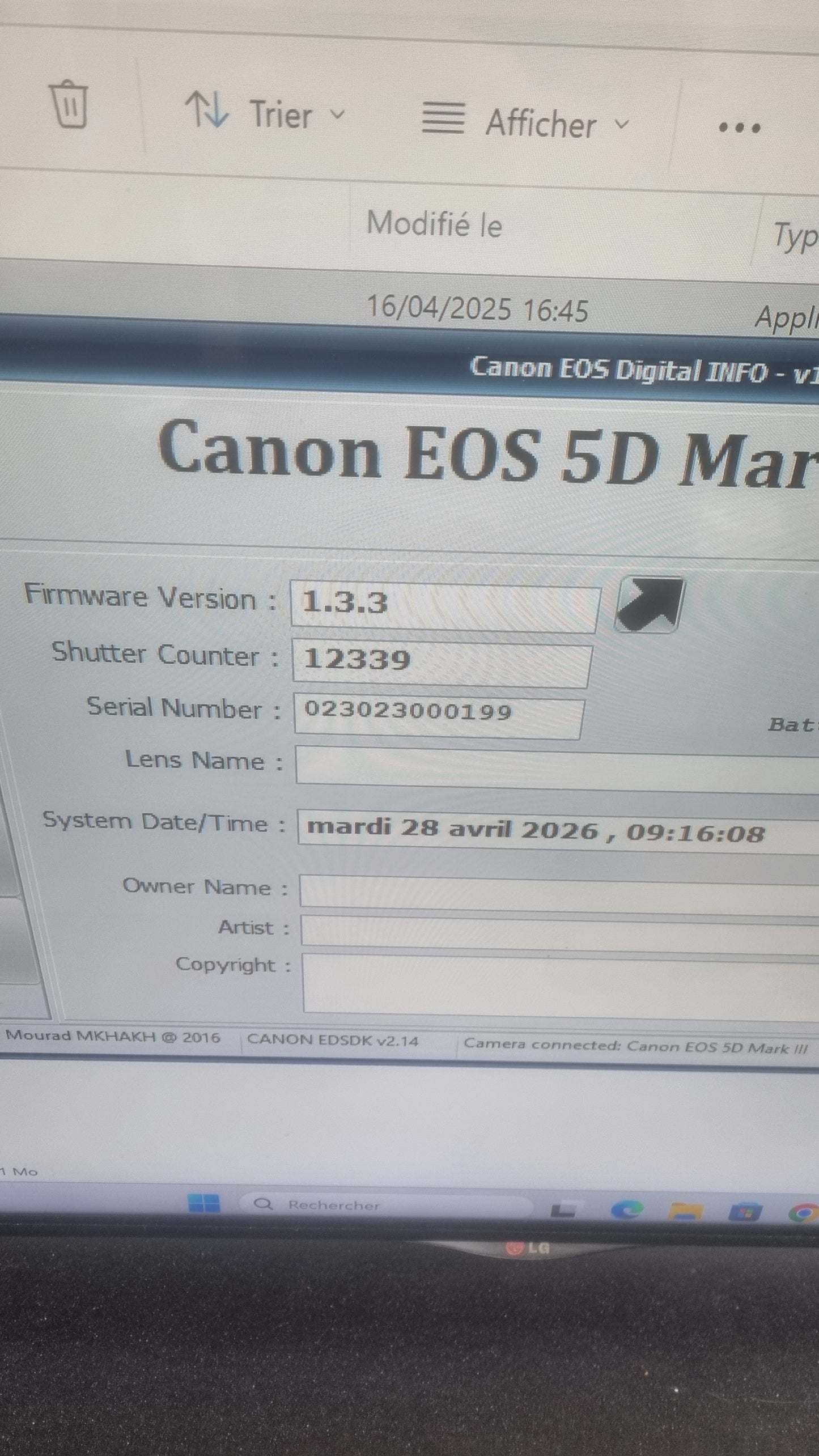 Canon 5d mark iii très bon état + garantie