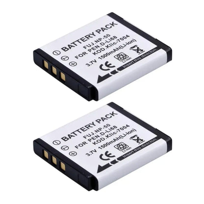 Batterie Batmax NP-50 NP50 + Chargeur Pour Nigit Vision Caméra pour FUJIFILM pour Pentax D-Li68 pour KODAK KLIC-7004