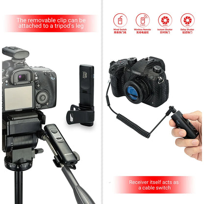 Télécommande, Déclencheur sans fil pour Panasonic FZ2000 FZ1000 FZ 300 FZ200 FZ150 FZ100 FZ50S et Lumix S9 G100D