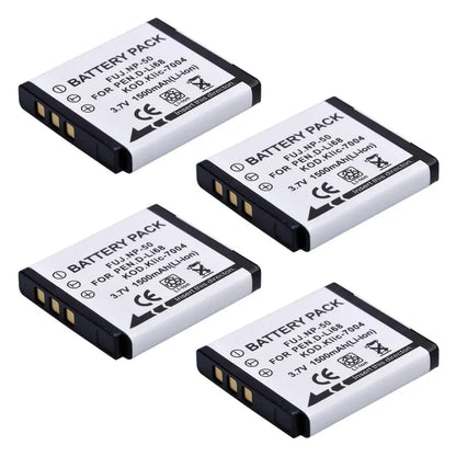 Batterie Batmax NP-50 NP50 + Chargeur Pour Nigit Vision Caméra pour FUJIFILM pour Pentax D-Li68 pour KODAK KLIC-7004
