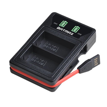 Batterie Batmax BP-511A BP-511 BP 511 511A BP511 BP511A avec double chargeur USB LED pour Canon EOS 40D 300D 5D 20D 30D 50D 10D D60 G6