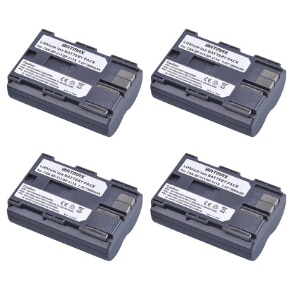 Batterie Batmax BP-511A BP-511 BP 511 511A BP511 BP511A avec double chargeur USB LED pour Canon EOS 40D 300D 5D 20D 30D 50D 10D D60 G6
