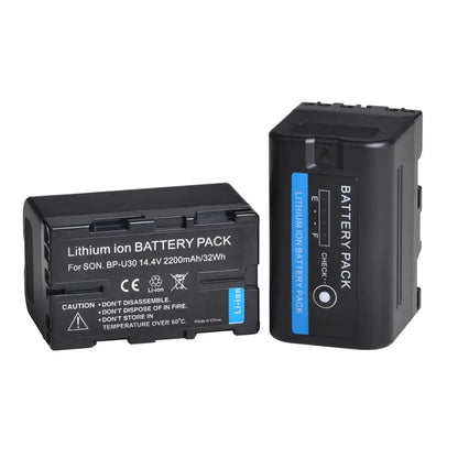 Batteries génériques + chargeur rapide double pour batteries BP-U30 BP U30 2200mAh pour sony FS7 FS5 x180 ...