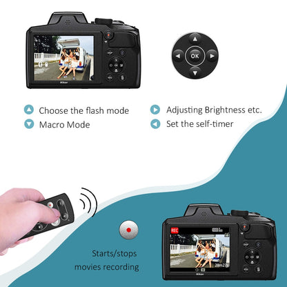 Télécommande Aodelan ML-L7A sans fil Bluetooth pour Nikon Z30 Z6II Z7II A1000 B600 P1000 P950 Z50