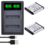 Batterie Batmax NP-50 NP50 + Chargeur Pour Nigit Vision Caméra pour FUJIFILM pour Pentax D-Li68 pour KODAK KLIC-7004
