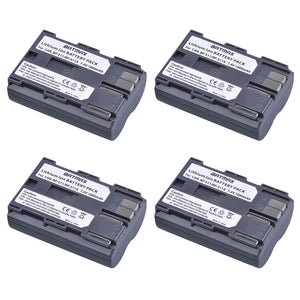 Batterie Batmax BP-511A BP-511 BP 511 511A BP511 BP511A avec double chargeur USB LED pour Canon EOS 40D 300D 5D 20D 30D 50D 10D D60 G6