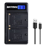 Batteries NP-F750 Batmax 4X 5200mAh pour sony NP F750 F730 F770 avec indicateur LED de puissance + chargeur double LCD pour Sony CCD-TRV215 CCD-TR917