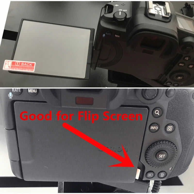 Verre de protection en verre du Guatemala écran LCD + écran du haut pour appareil photo canon EOS R1 R3 R5 Mark II R5s R5C