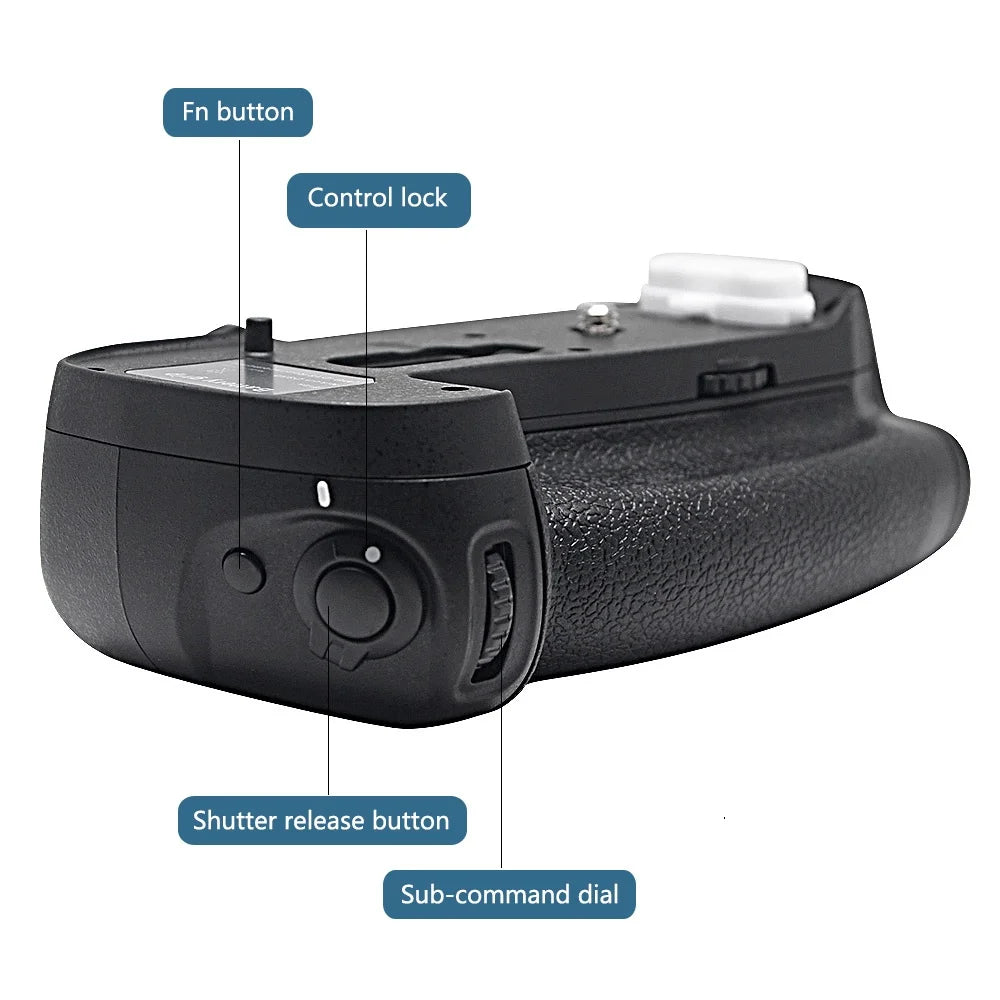 Grip Mcoplus MB-D18 pour Nikon D850 avec batteries EN-EL15 haute qualité