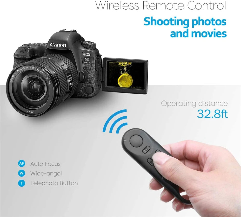 Disparador de control remot sense fil Aodelan BR-E1 per a Canon EOS R5II R50 R8 R6II RP 850D 6DII 90D 77D 800D 200DII M200 M50II G7XIII