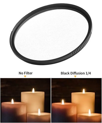 Filtre Black Mist MRC 1/4 K&F Concept 37 à 82 mm