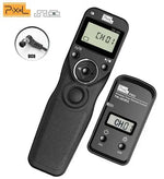 Cable de control remot sense fil Pixel TW-283 amb temporitzador i disparador (DC0 DC2 N3 E3 S1 S2) per a Canon Nikon Sony Panasonic