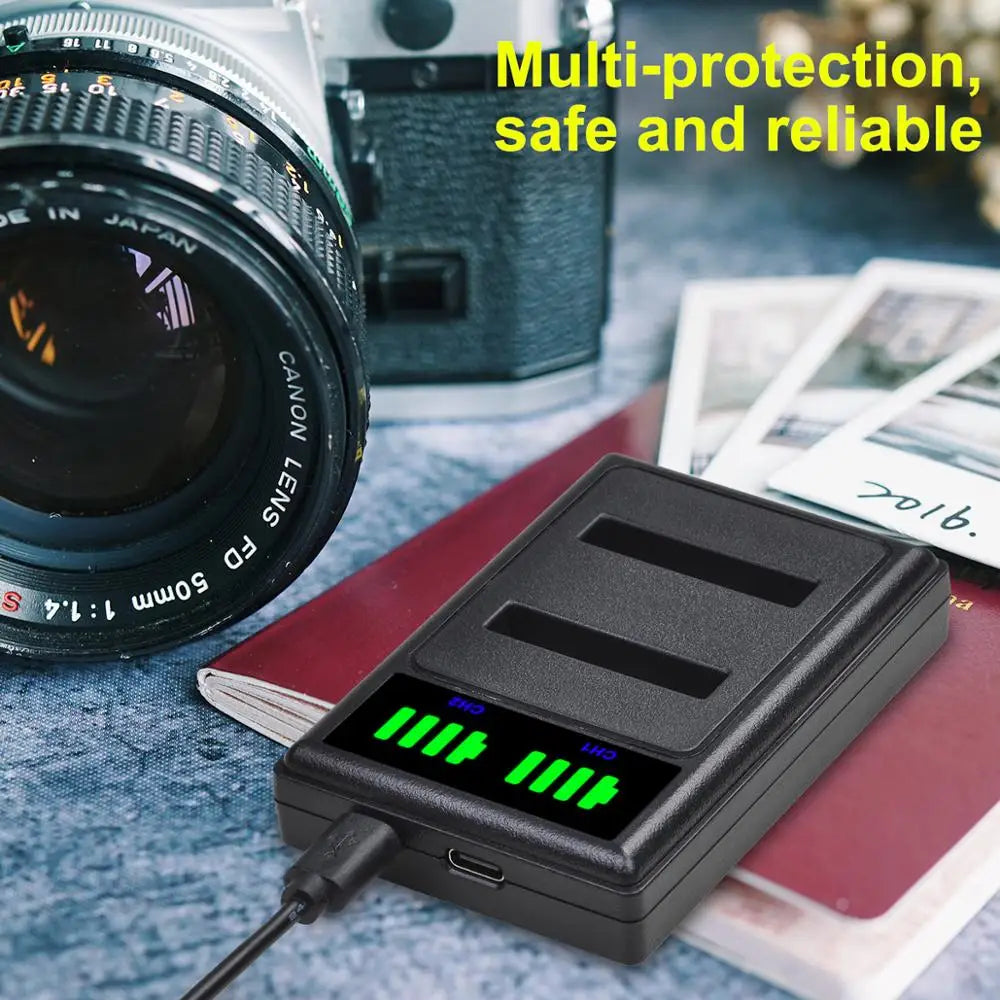 Batterie Batmax NP-50 NP50 + Chargeur Pour Nigit Vision Caméra pour FUJIFILM pour Pentax D-Li68 pour KODAK KLIC-7004