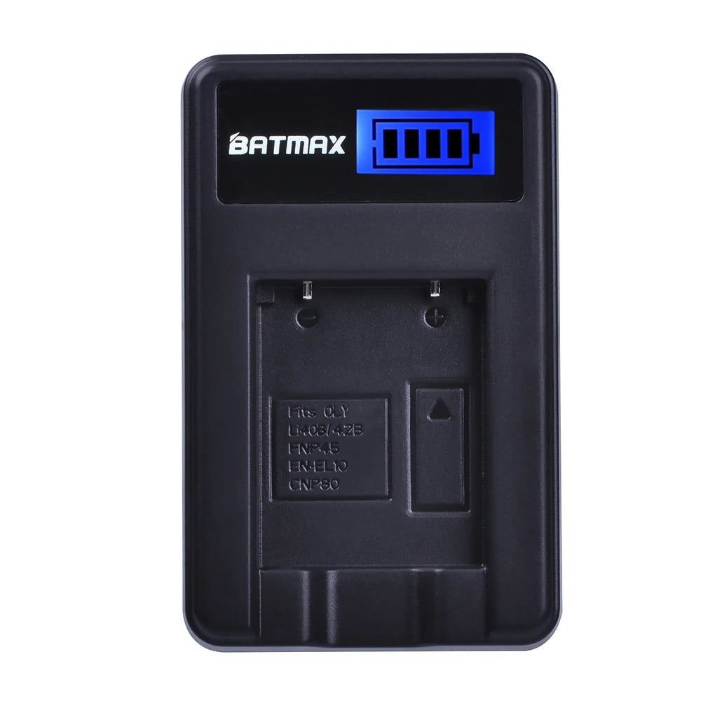 Batterie Batmax Li-40B NP-45 1200mAh + Chargeur pour Olympus Li 40B Li-42B pour FUJIFILM NP-45 NP-45S NP-45A 45B EN-EL10