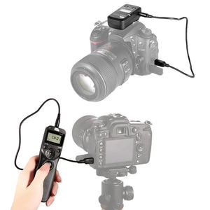 Cable de control remot sense fil Pixel TW-283 amb temporitzador i disparador (DC0 DC2 N3 E3 S1 S2) per a Canon Nikon Sony Panasonic