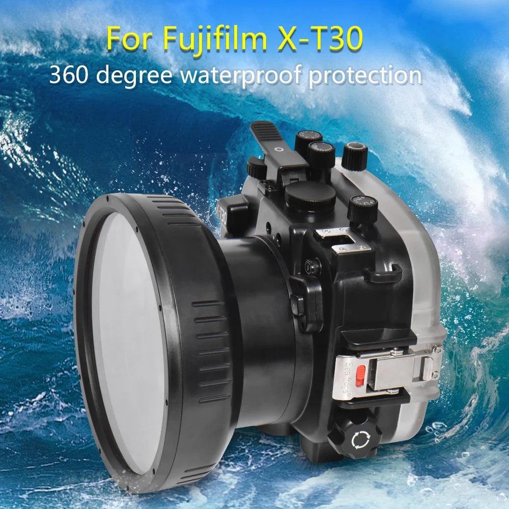 SeaFrogs Waterproof Housing with Dome Port for Fujifilm X-T30 40m 