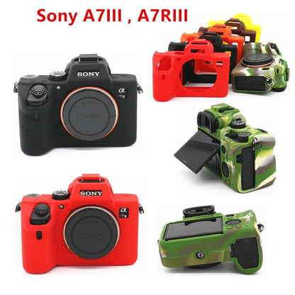 Housse silicone de protection anti-choc pour Sony A6700 A7IV ZV-E10 ZV-1 ZV1F A7c A9 A7R A7 A7S III IV A7III A7RIII A7RIV A9II ZV1II