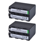 Batterie Batmax 7200mAh NP-F970 NP-F960 F960 F970 pour Sony NP-F550 NP-F750 PLM-100 CCD-TRV35 MVC-FD91 MC1500C pour lumière vidéo LED