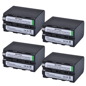 Batterie Batmax 7200mAh NP-F970 NP-F960 F960 F970 pour Sony NP-F550 NP-F750 PLM-100 CCD-TRV35 MVC-FD91 MC1500C pour lumière vidéo LED