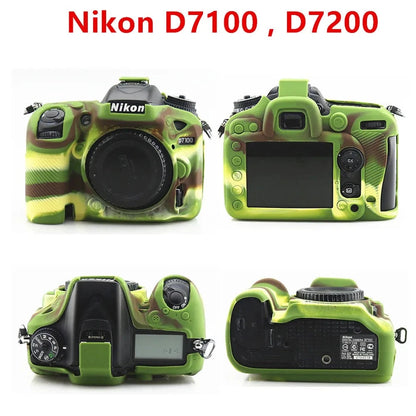 Housse silicone de protection anti-choc pour Nikon Z6II Z7II Z30 D850 D780 D750 D600 D610 D5200 D7100 D7200 D810 D810A