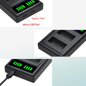 Batterie + chargeur double Batmax LP-E17 LPE17 LP E17 pour Canon EOS R8 R10 RP R50 200D 250D M3 M5 M6 750D 760D T6s 800D T8i
