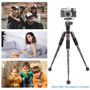 Trípode de càmera mini NEEWER TP-AAM521 de 50 cm amb capçal esfèric d'aliatge d'alumini de 360° i placa de fixació ràpida tipus Arca de 1/4"