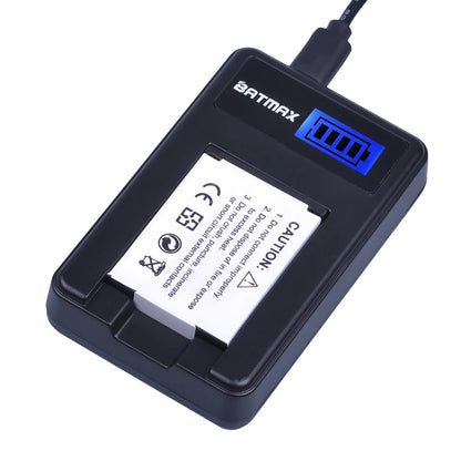 Batterie Batmax SLB-10A SLB 10A + chargeur pour Samsung P800 P1000 PL50 PL51 PL55 SL420 SL502 SL620 SL720 SL820 WB700