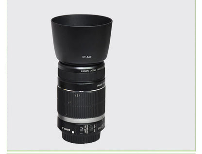 Pare-soleil ET-60 58mm et60 réversibles pour Canon EF-S 55-250mm f/4-5.6 IS II et EF 75-300mm f/4-5.6 III objectif USM