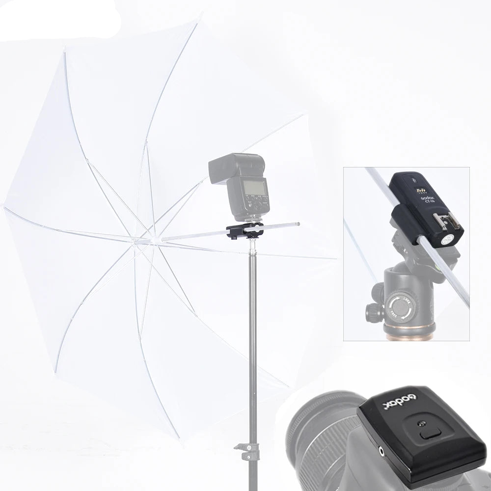 Déclencheur émetteur + récepteur Godox CT-16 16 canaux sans fil Radio Flash pour Canon Nikon Pentax Studio Speedlite Flash